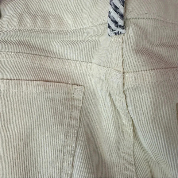 brooks brothers red fleece creamy white corduroy pants sz 6 preppy minimalist - Picture 4 of 7